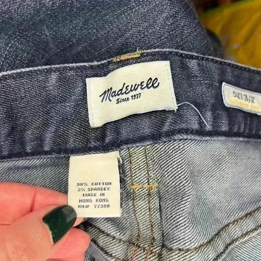 Madewell Rail Straight Jeans Medium Wash Straight Leg Denim Women’s Size 26x32 - Picture 4 of 9